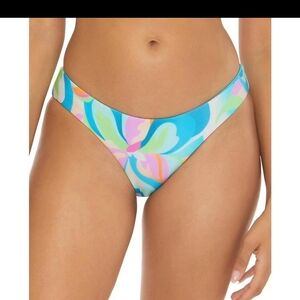 BECCA Adela Multicolor Floral Hipster Bikini Bottom Size Small
